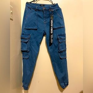 Good Vibes Cargo Jogger Denim Cotton Md